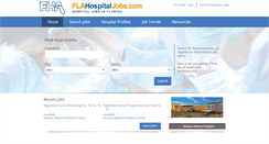 Desktop Screenshot of flahospitaljobs.com